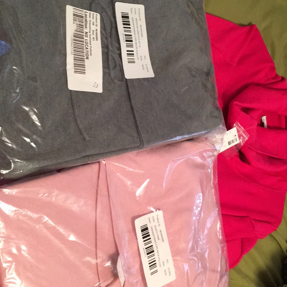 Drawstring Cowl neck pullover sweaters - Picture 4 of 4